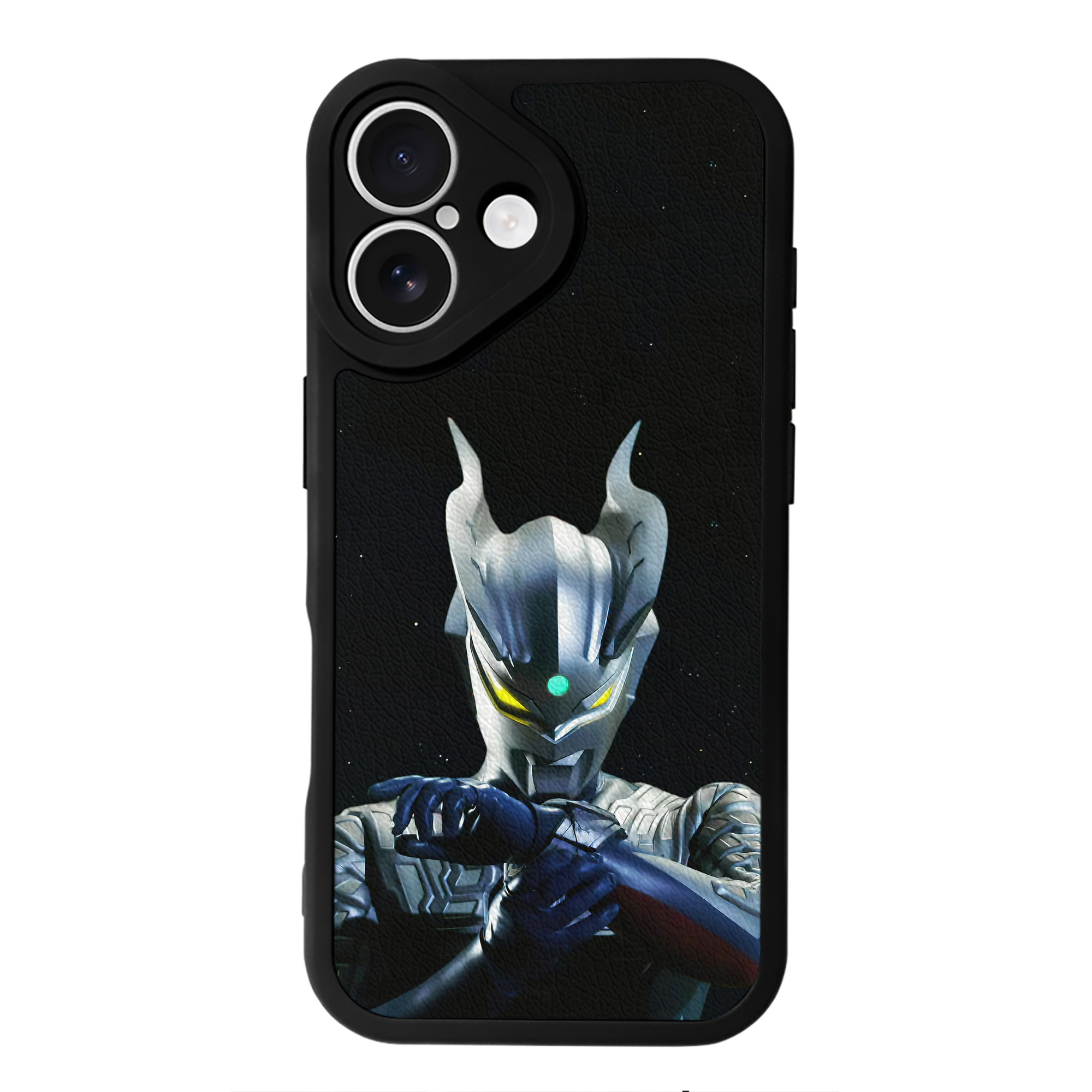 （画像用） ウルトラマン Ultraman 【iPhone 16シリーズ対応】シリコンスマホケース（レザー調） 材質：シリコン